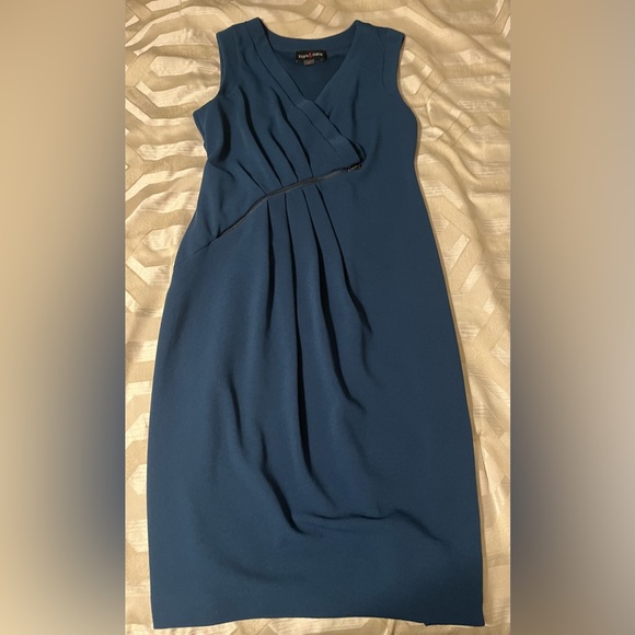 BEAUTIFUL STORK & BABE Teal Blue MATERNITY DRESS - Small - Picture 1 of 5